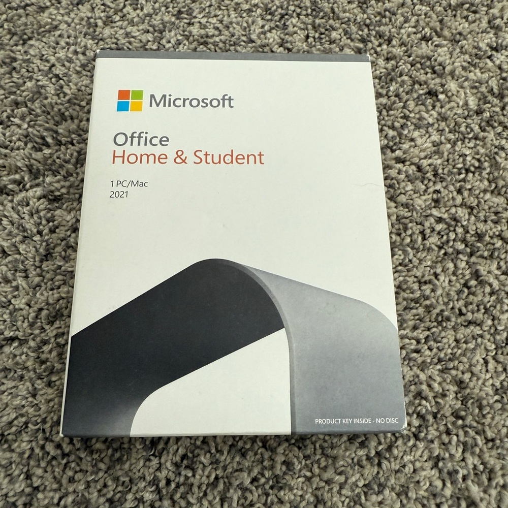 Microsoft Office Home & Student 2021 - White and Gray